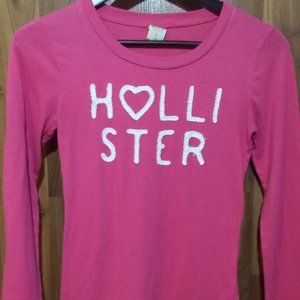 Pink Hollister Long Sleeve Tee